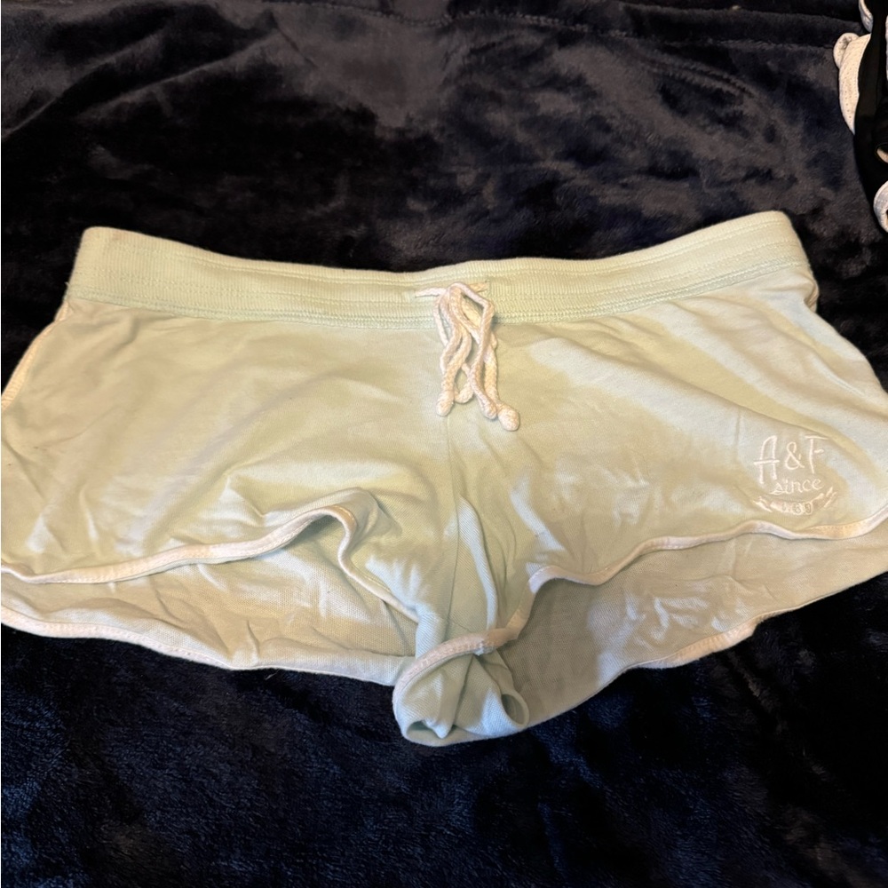 Abercrombie and fitch size small teal lounge shorts